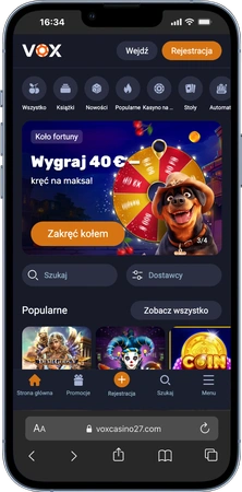 Vox Casino w przeglądarce