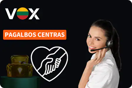 Vox Casino APK Pagalbos centras
