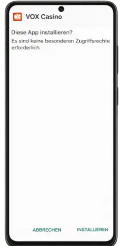 Vox Casino App Bestatigen Sie die Installation