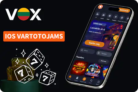 Vox Casino App iOS vartotojamse